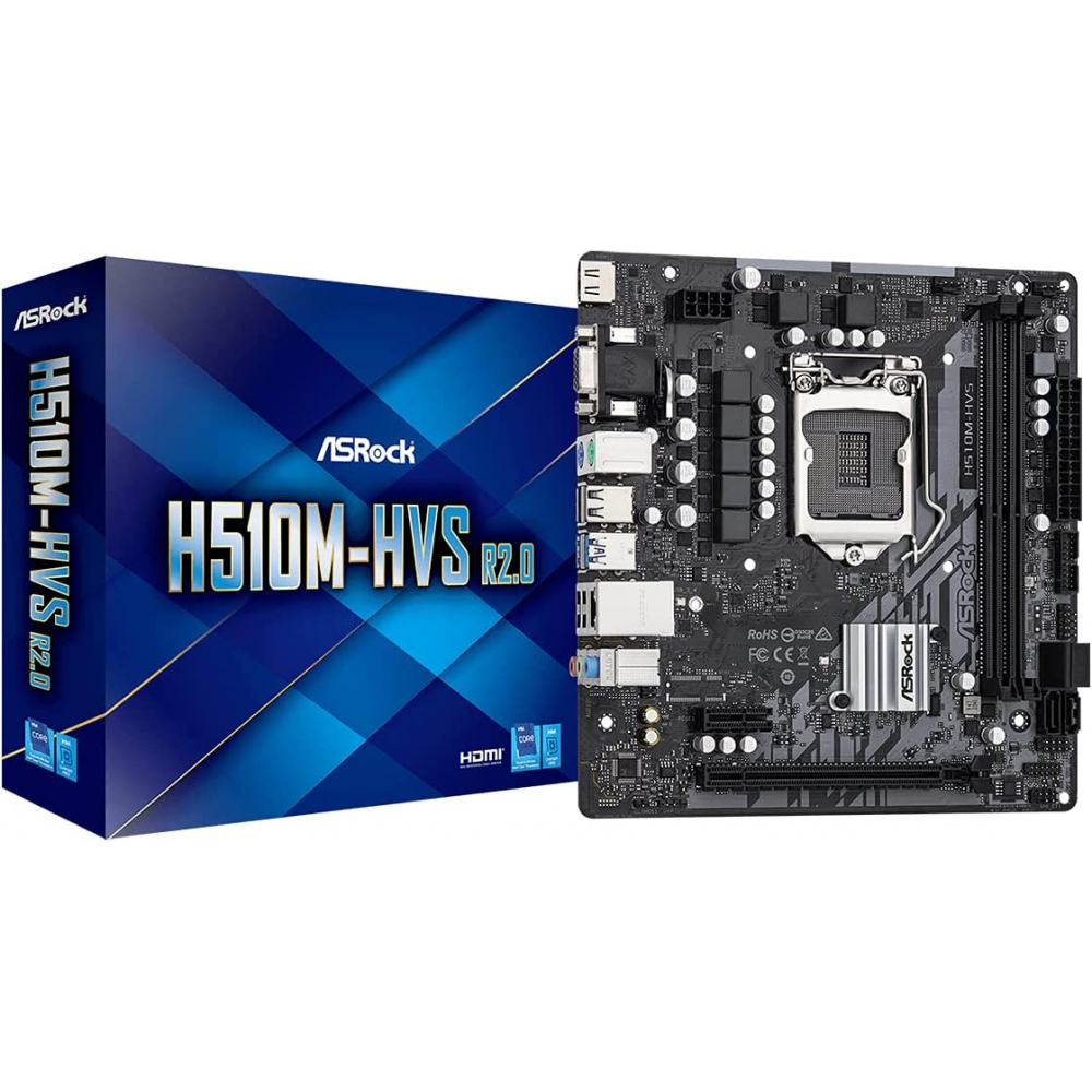 MOTHERBOARD ASROCK H510M HVS R2-0 INTEL LGA1200