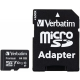 MEMORIA FLASH VERBATIM MICRO SDHC 64GB CON ADAPTADOR 80