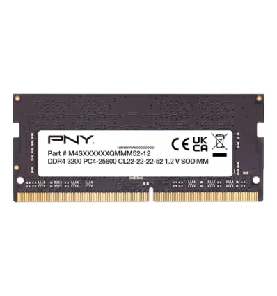 MEMORIA NOTEBOOK PNY 8GB DDR4 SODIMM 3200MHZ