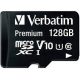 MEMORIA FLASH VERBATIM MICRO SDHC 128GB CON ADAPTADOR 80