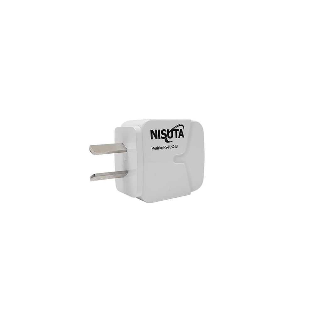 CARGADOR NISUTA 2P USB 2.4A IPHONE 1MT NSFU524UI