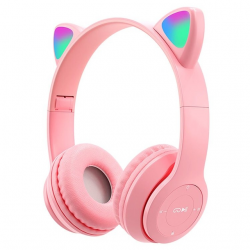 AURICULARES BLUETOOTH NOGANET VINCHA ROSA LED NG-C473BT