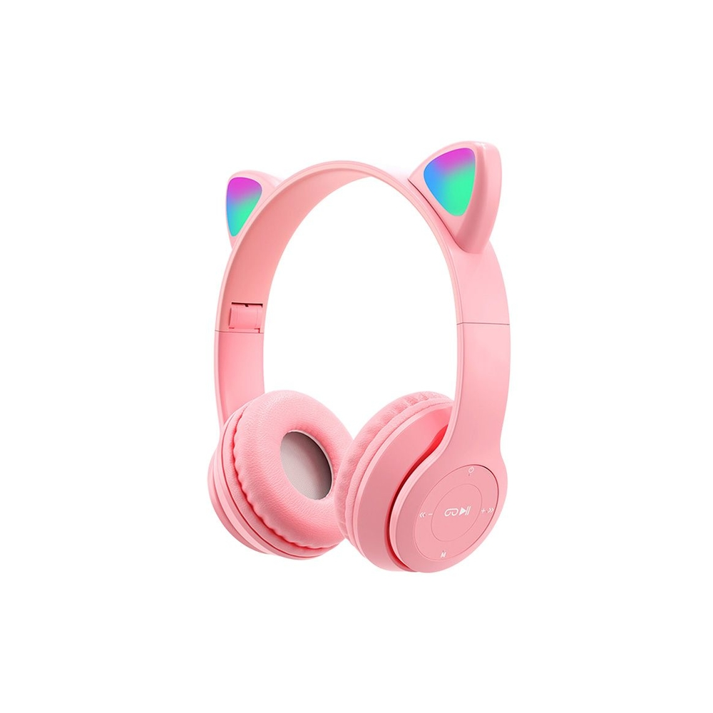 AURICULARES BLUETOOTH NOGANET VINCHA ROSA LED NG-C473BT