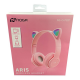 AURICULARES BLUETOOTH NOGANET VINCHA ROSA LED NG-C473BT
