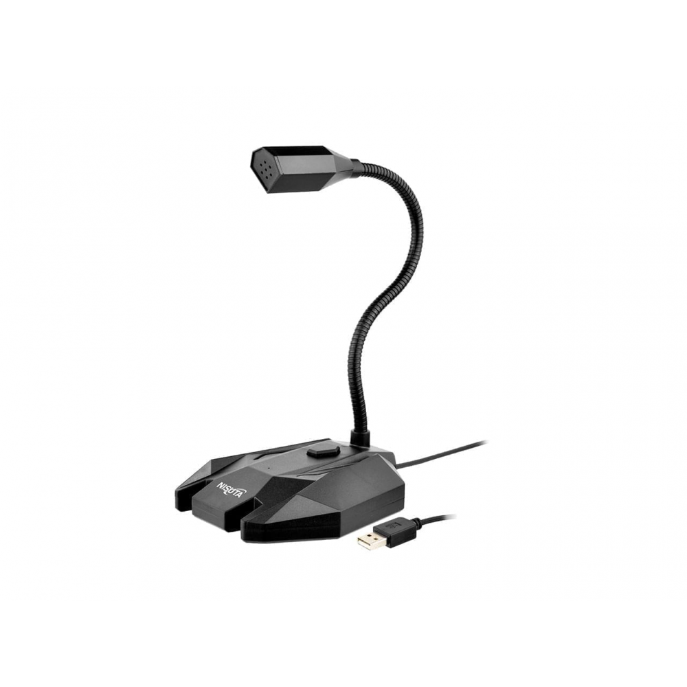 MICROFONO USB CON LUZ Y SALIDA AURI NSMIC195U