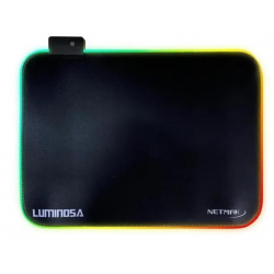 PAD NETMAK LUMINOSA GRANDE 30X25 NEGRO RGB