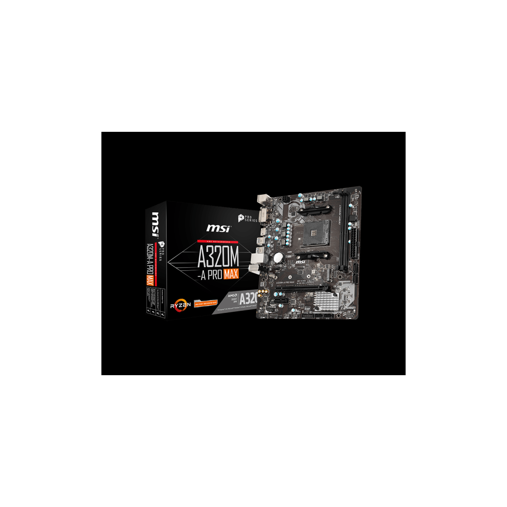 MOTHERBOARD AM4 MSI A320M-A PRO MAX BOX