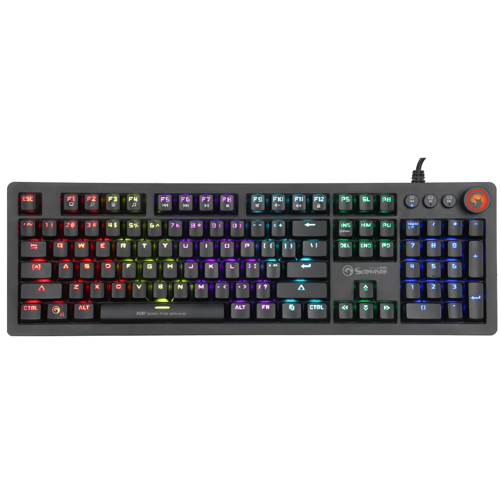TECLADO MECANICO MARVO KG917 RGB SWITCH USB