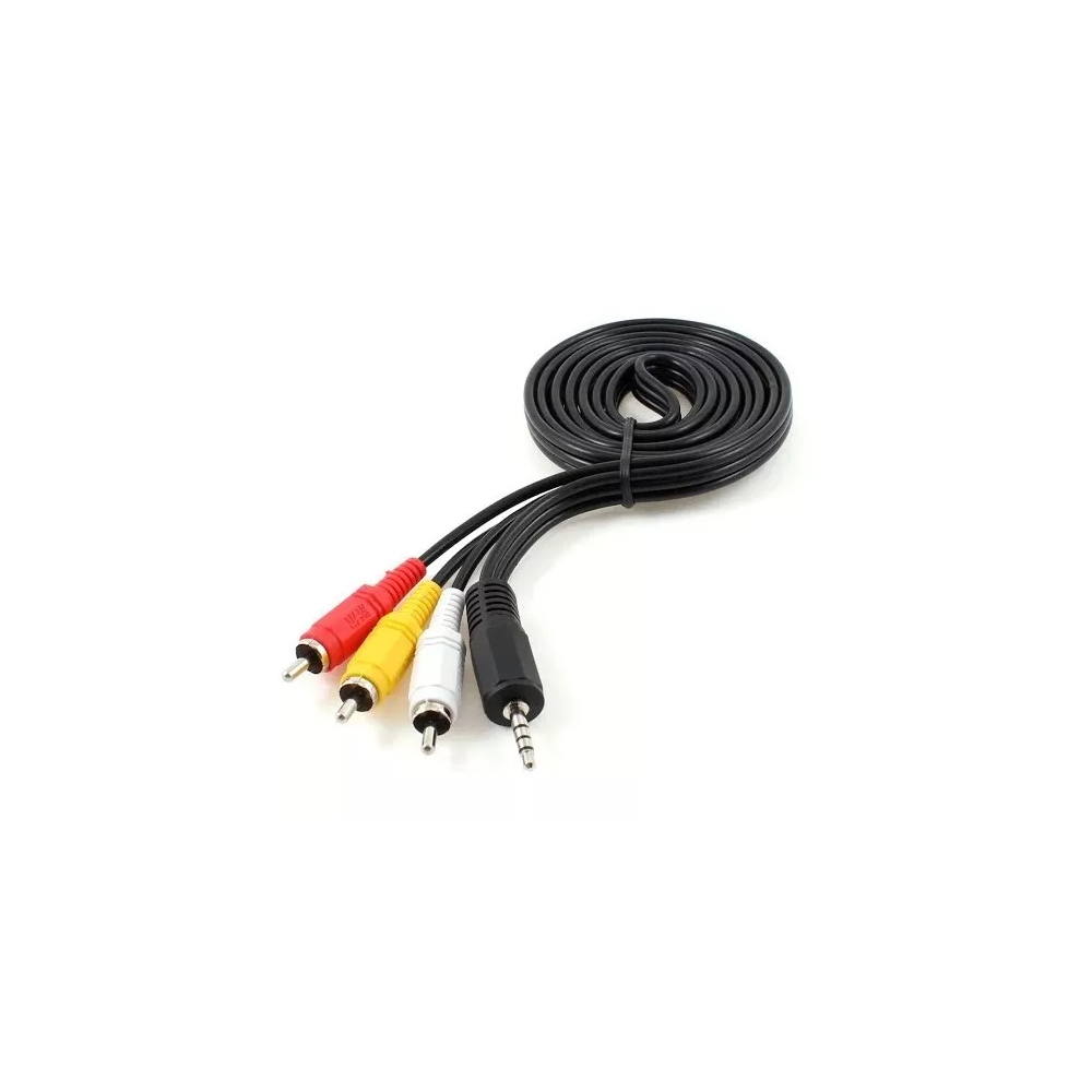 CABLE PLUG 3.5ST / 3 PLUG RCA
