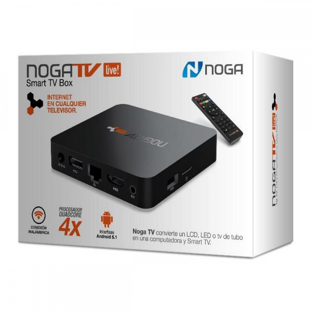 TV BOX NOGA ANDROID 6-0/W/Q NOGAPCLIVE