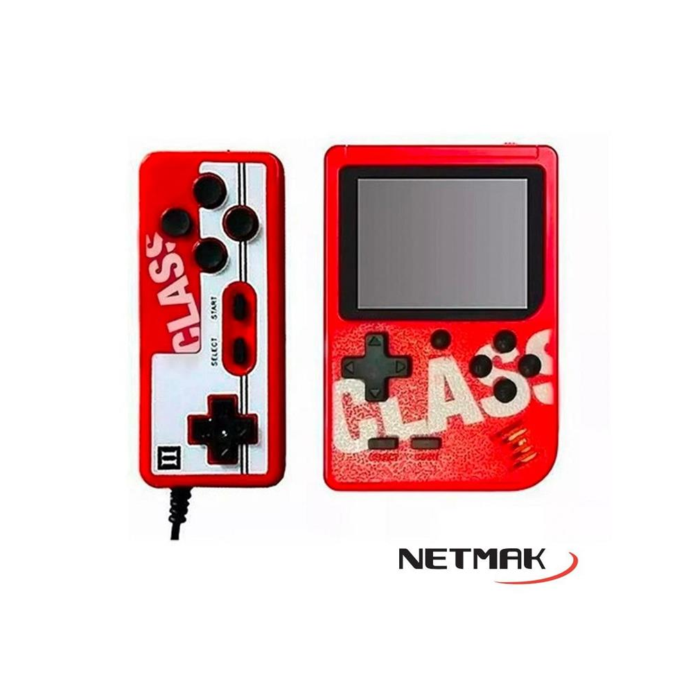 CONSOLA 2.8 HD 8 BITS 400 JUEGOS C/JOSTICK