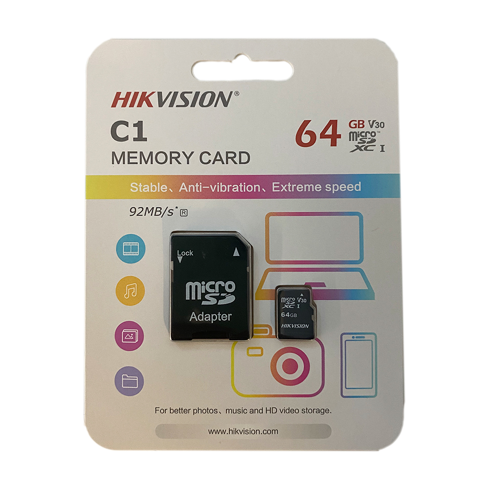 MEMORIA FLASH 64GB HIKVISION CLASE 10 C1
