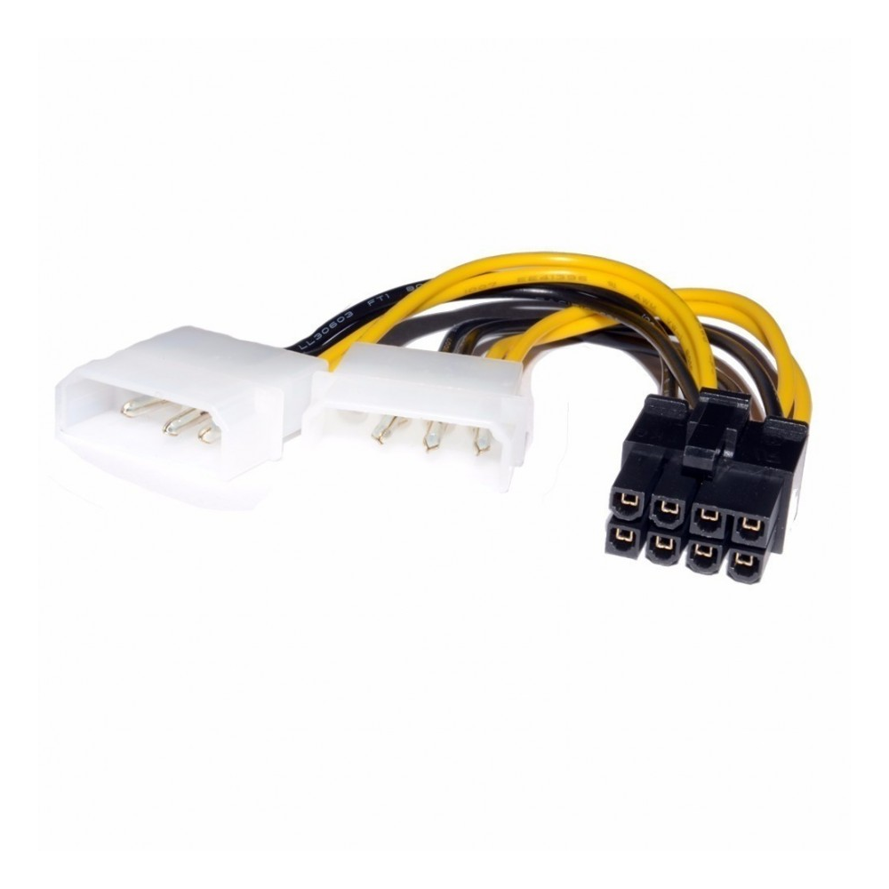 ADAPTADOR 8 PINES A 2 MOLEX PARA MOTHER