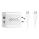 CARGADOR USB CARGA RAPIDA QC3.0 C/ CABLE IPHONE