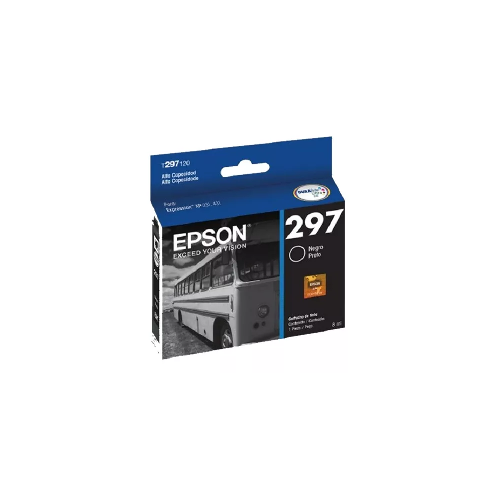 CARTUCHO EPSON ORIGINAL T297 NEGRO XP 231 431