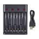 CARGADOR DE PILAS NETMAK USB 4 PILAS AA-AAA NM-CH5