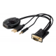CABLE VGA Macho A AUDIO + USB Macho + HDMI Hembra NM-C63
