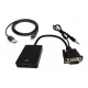CABLE VGA Macho A AUDIO + USB Macho + HDMI Hembra NM-C63