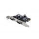 PLACA PCIE 2 PUERTOS SERIE NSPLPCIEXSE