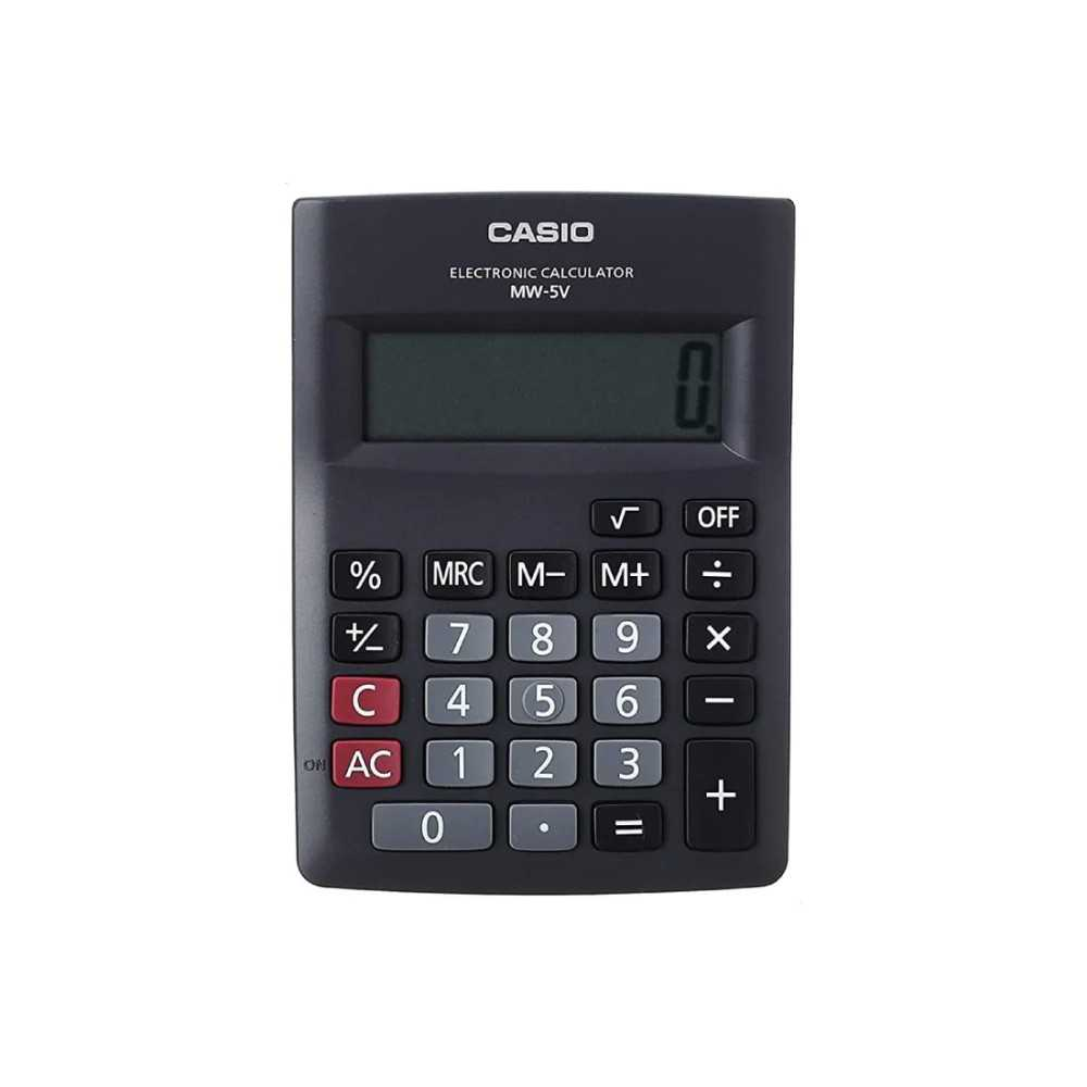 CALCULADORA CASIO MW-5V NEGRO