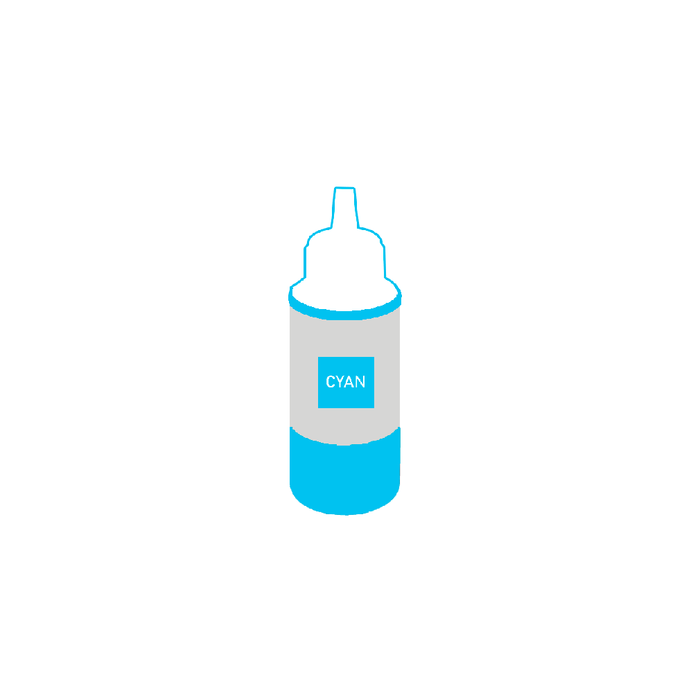 TINTA ALTERNATIVA CANON GI 190 CYAN
