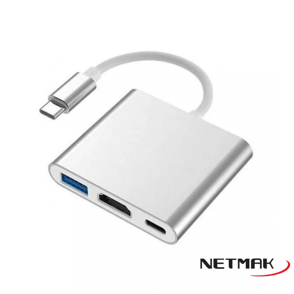 ADAPTADOR TIPO C 3 EN 1 NM-TYPE