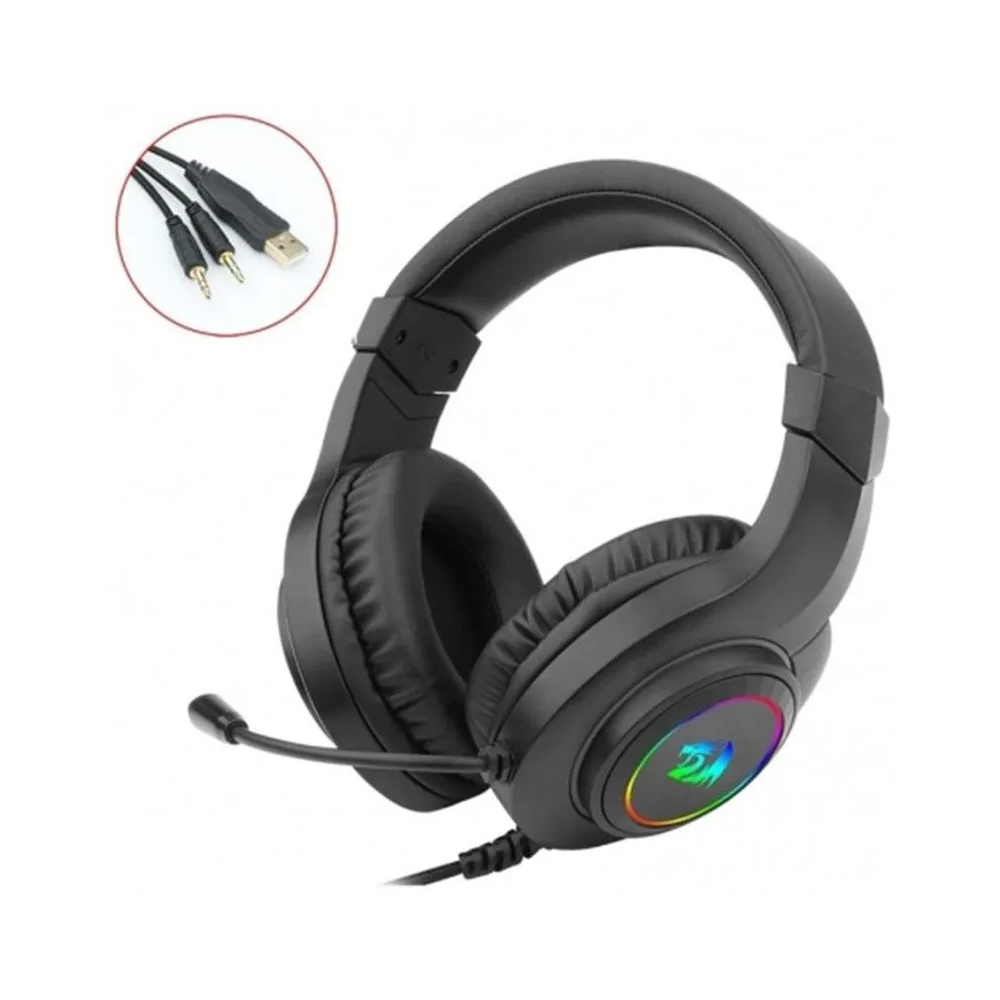 AURICULAR REDRAGON C/MIC HYLAS H260RGB NEGRO UBS