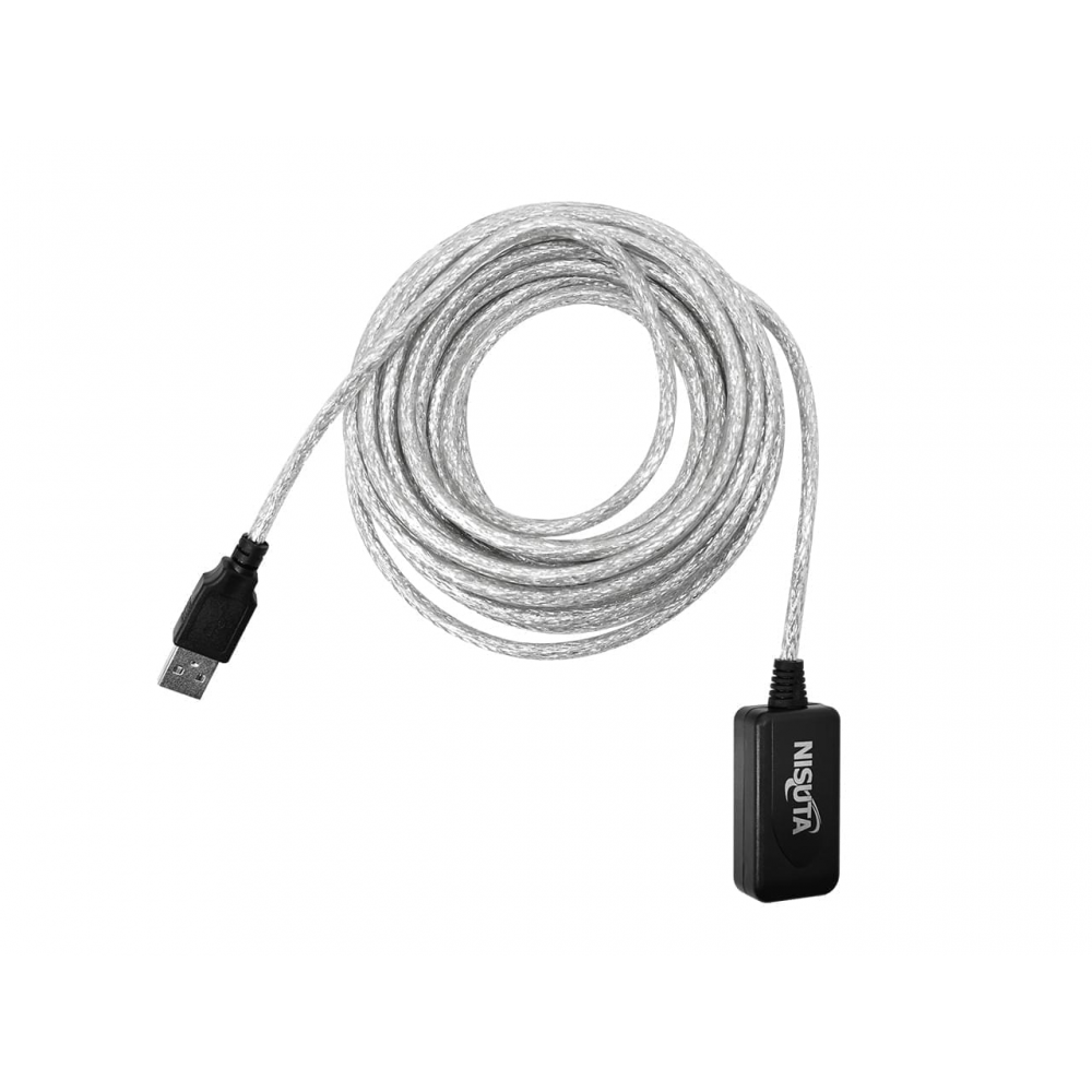 CABLE EXTENSION USB 2.0 AMPLIFICADO 5MTR NSCAEXUSCH