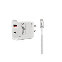 CARGADOR USB + 1PD PORT 20W C NSFU20UQC