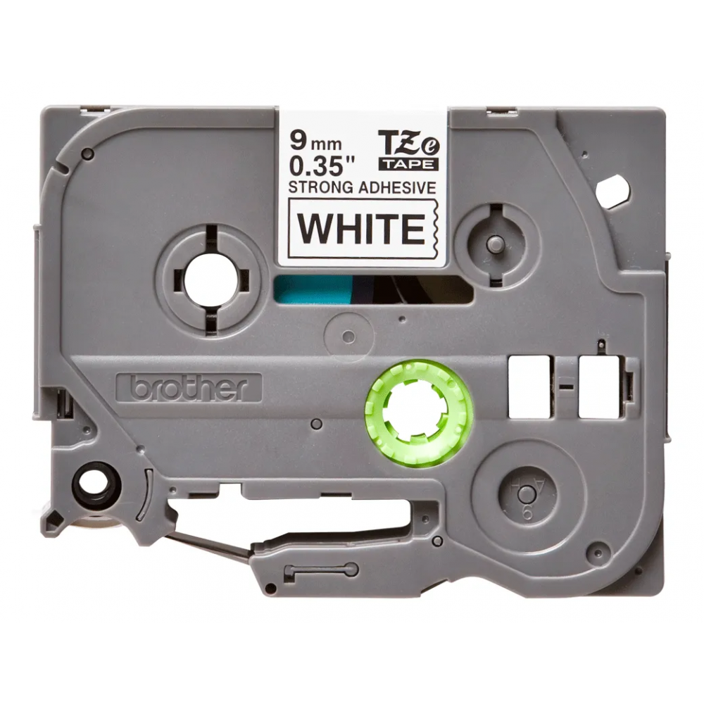 CINTA BROTHER TZES221 9MM NEGRO/BLANCO DOBLE ADHESIVO