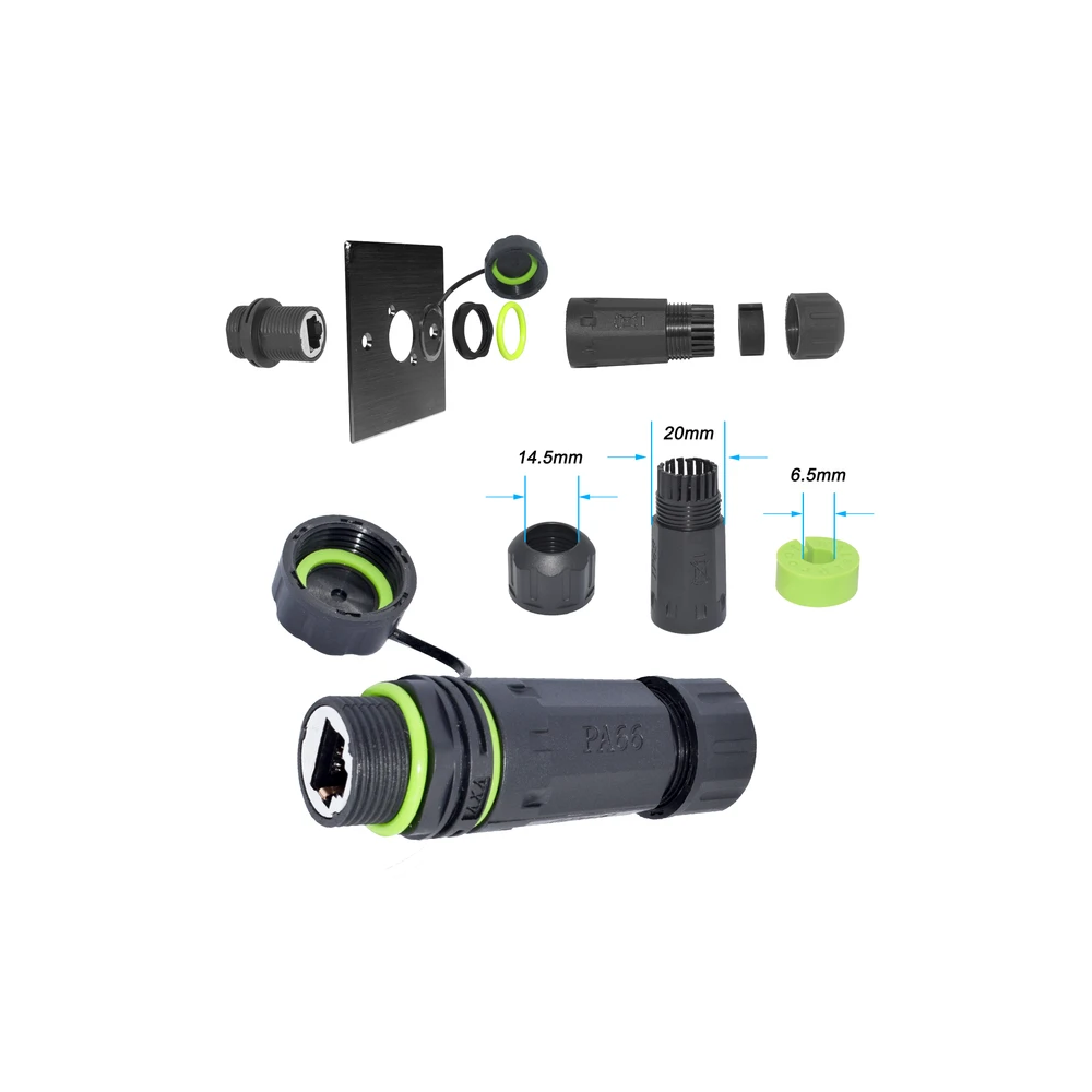 CONECTOR IMPERMEABLE RJ45 P/STARLINK GEN 3 YPM20-RJ45-C