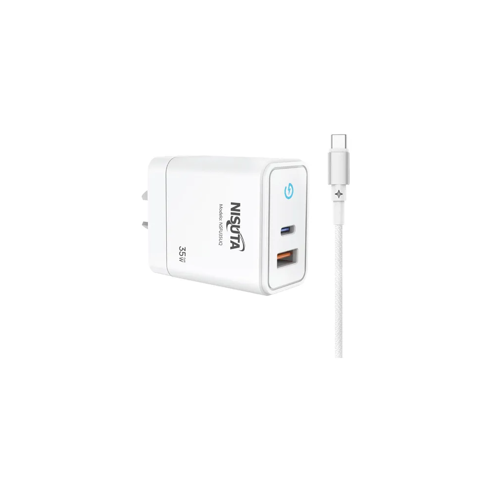 FUENTE ALIMENTACION 1USB 1 PD PORT 35W CON CABKE NSFU35UQC