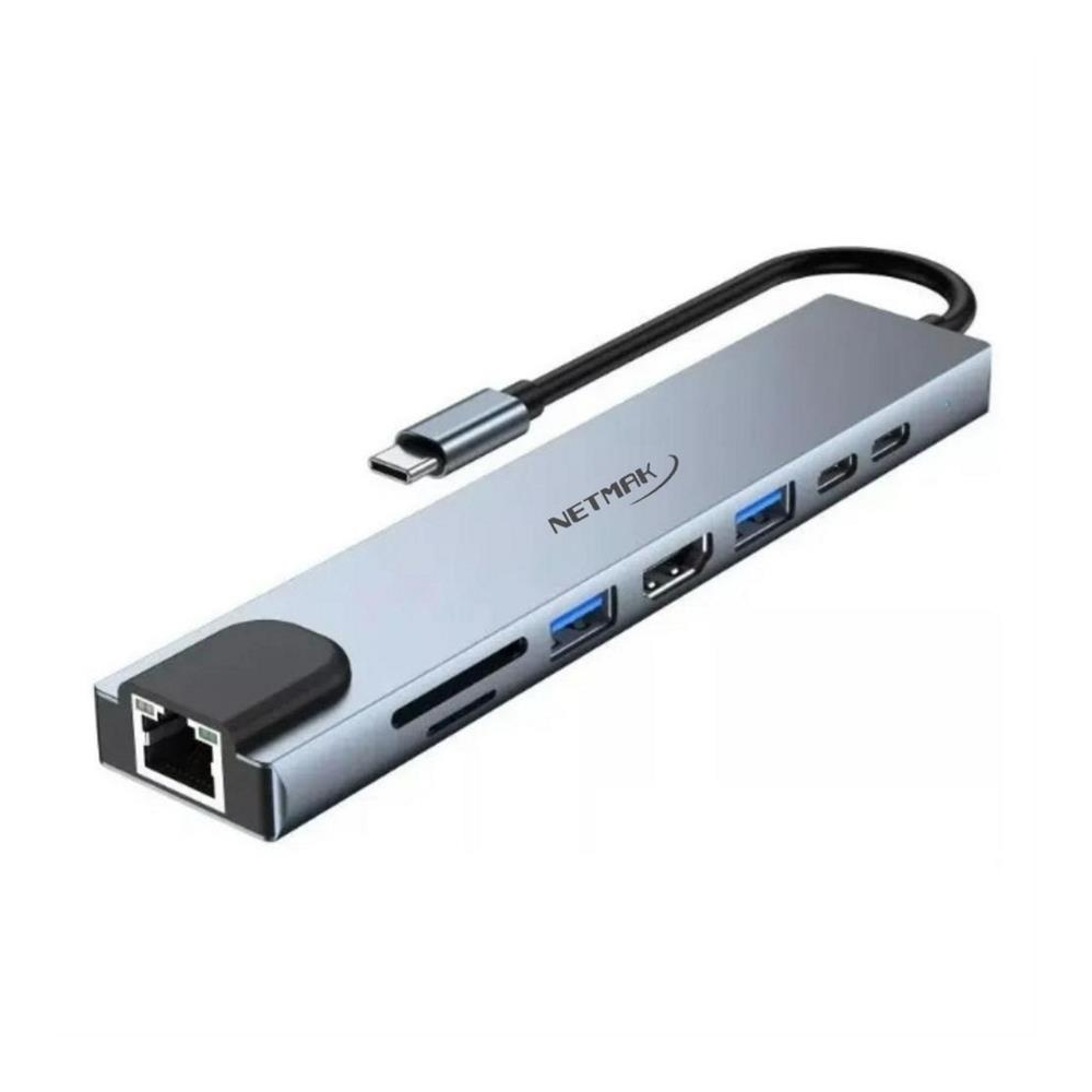 HUB ADAPTADOR TIPO C 8 EN 1 NM-8EN1