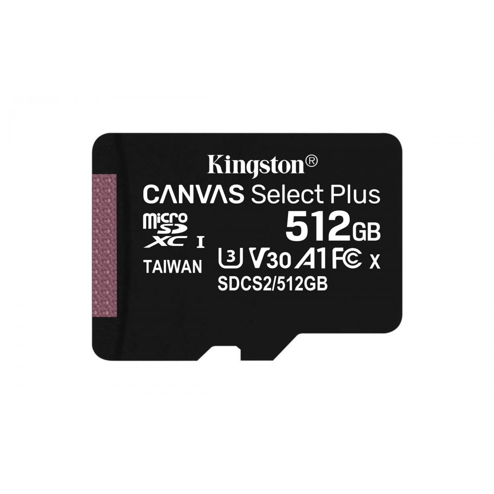 MEM FLASH 512GB KINGSTON CANVAS SELECT PLUS 100R A1 C10