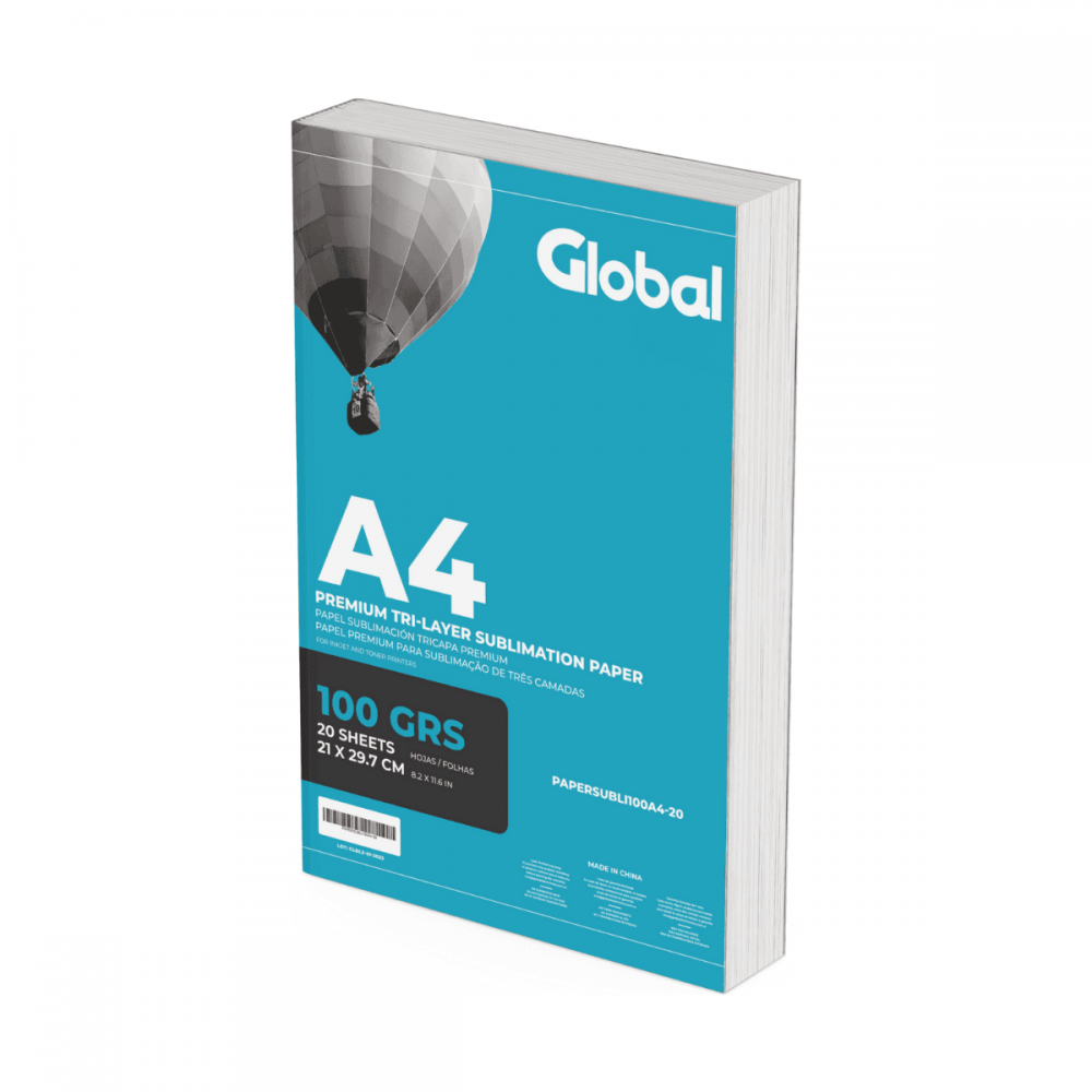 PAPEL DE SUBLIMAR TRICAPA PREMIUM 95% TRANSFERENCIA A4