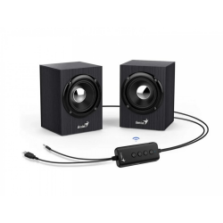 PARLANTE GENIUS SP-HF385BT MADERA BLACK GRAY