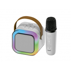 PARLANTE PORTATIL BT C/MIC RGB PARA KARAOKE NSPA35K