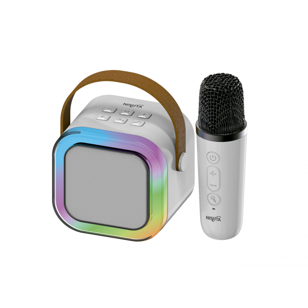PARLANTE PORTATIL BT C/MIC RGB PARA KARAOKE NSPA35K