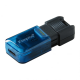 PEN DRIVE 64GB KINGSTON USB-C 80M NEGRO/AZUL