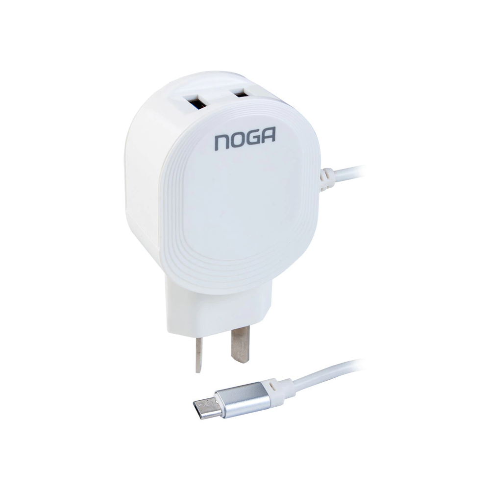 CARGADOR 3A 2USB TIPO C NGH-3C