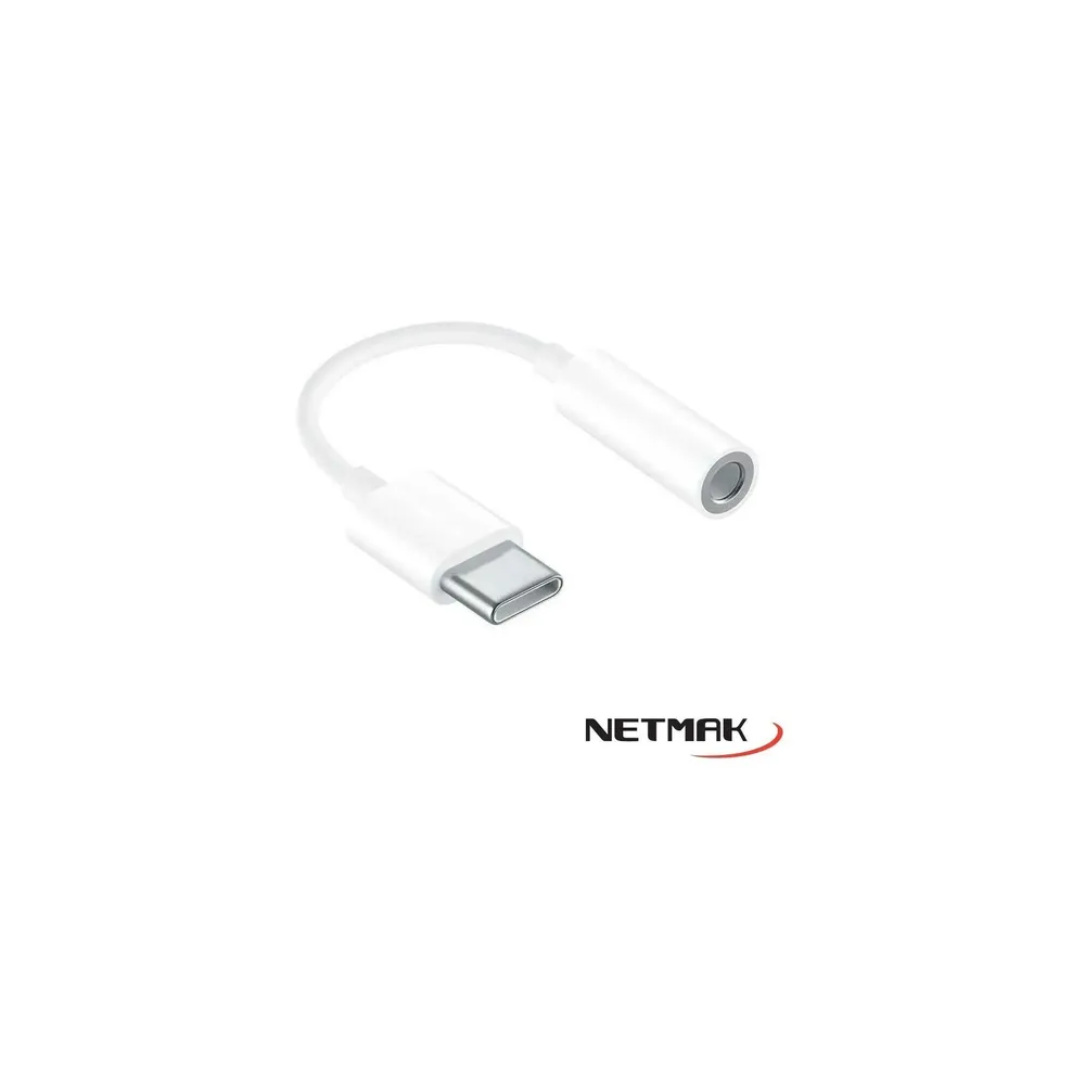 ADAPTADOR USB-C A JACK 3.5MM 10CM NETMAK