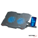 BASE P/NOTEBOOK NETMAK DOBLE COOLER GAMER NM-N134