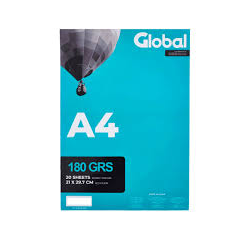 PAPEL FOTO GLOBAL A4 180GB MATE