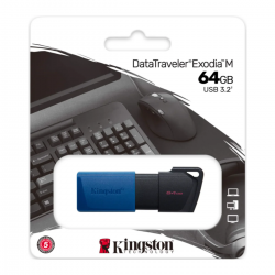 PEN DRIVE 64GB KINGTON EXODIA M USB 3.2
