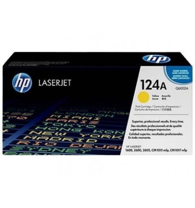 TONER HP ORIGINAL 124 Q6002A AMARILLO