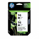 CARTUCHO HP ORIGINAL 94 TWINPACK C9350FL X UNIDAD C8765WL